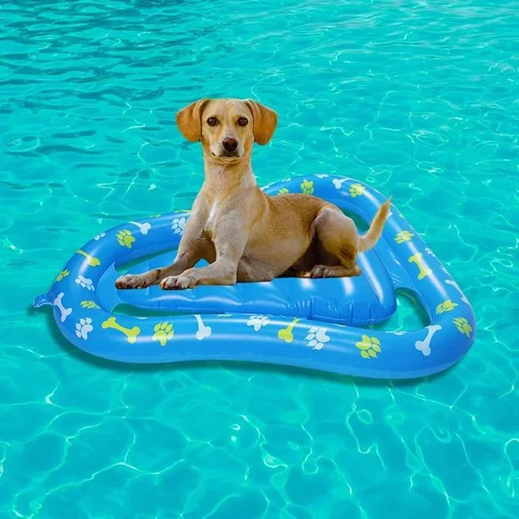 Pool Float for Dog and cat, Dog Pool Float, Dog Inflatable raft - Main Image